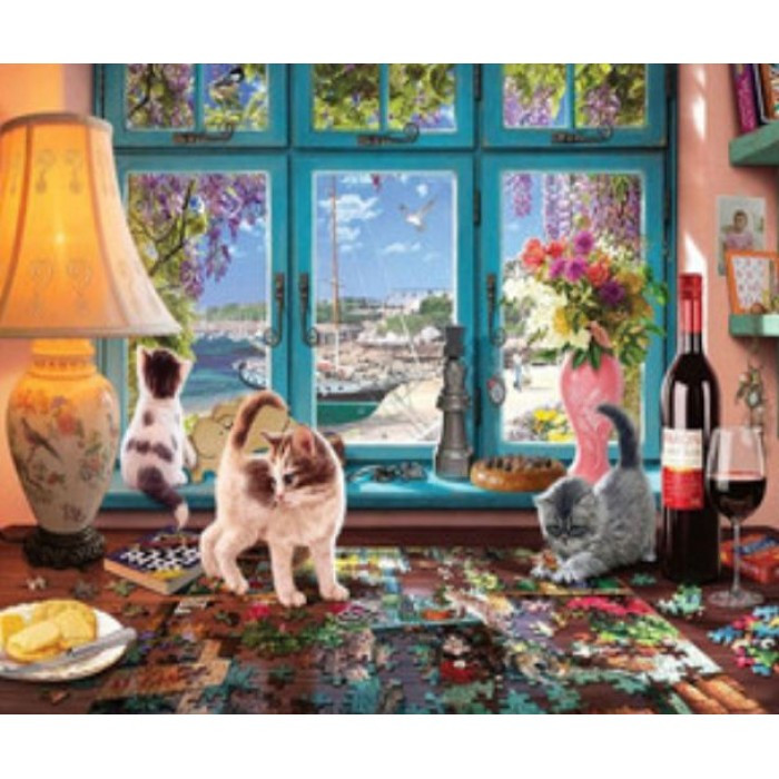 Картина за номерами 40х50 см DIY (без коробки) Кошенята (RSB8390_O), фото 1