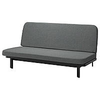 NYHAMN 3-местный диван-кровать, Pocket Spring Mattress/Skartofta Black/Light Grey