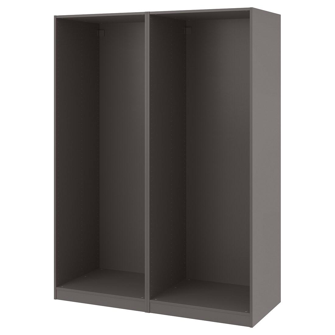 Каркас гардероба PAX 2, темно-сірий, 150x58x201 см