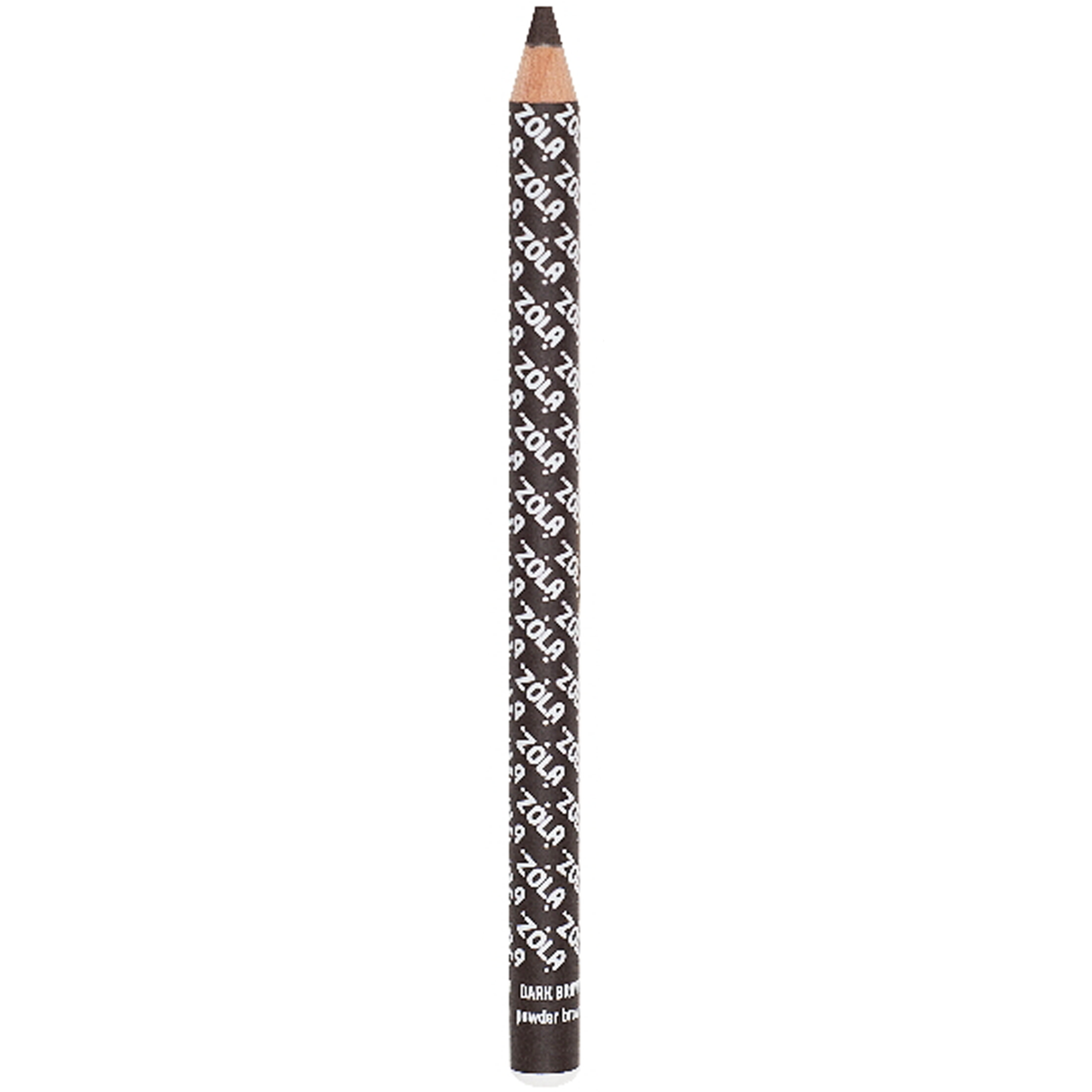 Олівець для брів пудровий ZOLA Powder Brow Pencil Dark Brown, темно-коричневий