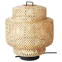 SINNERLIG Светодиодная настольная лампа, бамбук/ручная работа, диммируемая