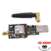 AM-016 (sim800c) USB-GSM GPRS четырехдиапазонный модуль. 4G Bluetooth (usb модем) с антенной