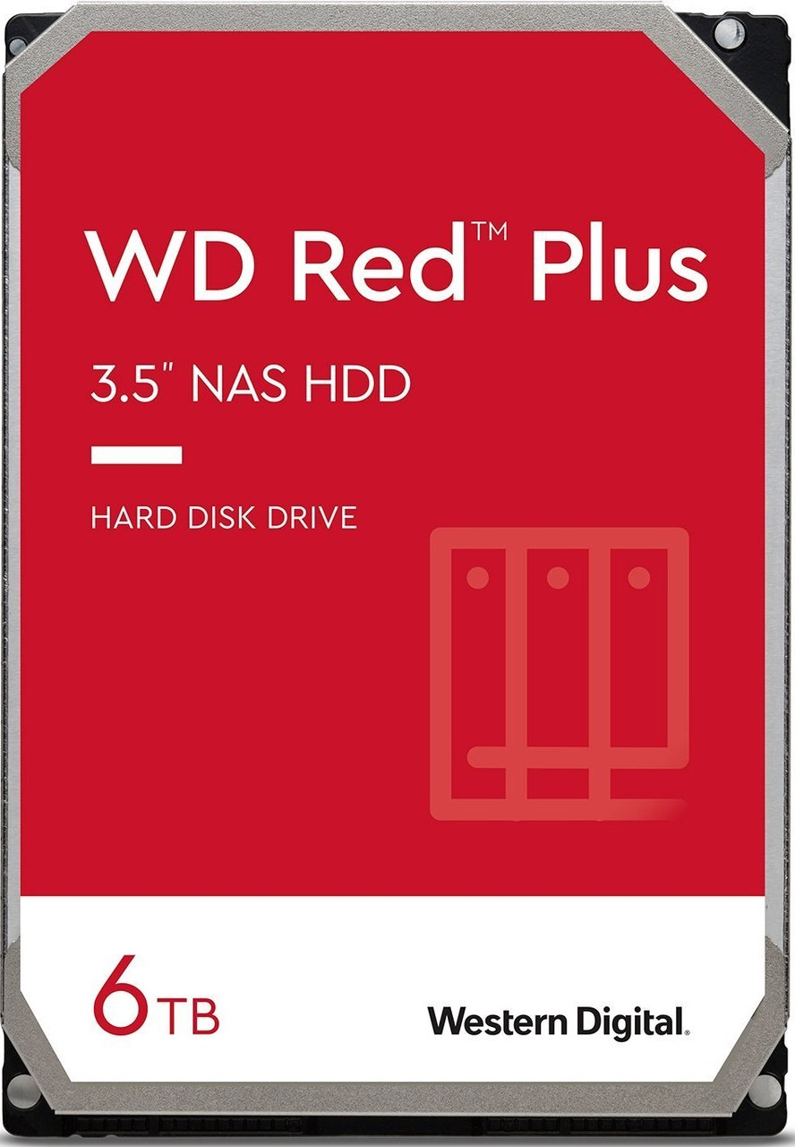 WD Жорсткий диск 6TB 3.5" 5400 256MB SATA Red Plus NAS, фото 1