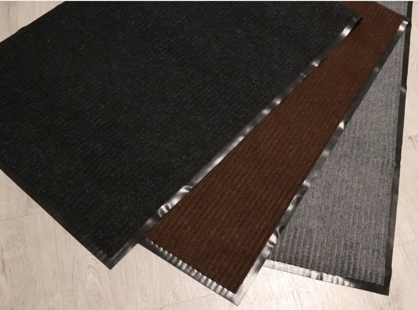 Килим гумовий з ПВХ сірий 90х150см, фото 1