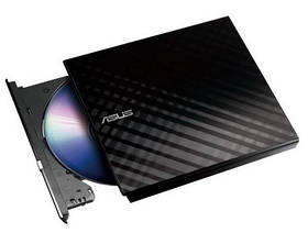 ASUS Привід оптичний портативний SDRW-08D2S-U LITE DVD+-R/RW burner USB2.0 чорний Retail Box Slim