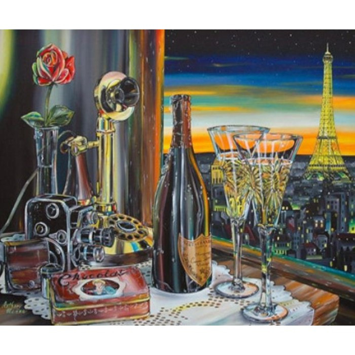 Картина за номерами 40х50 см DIY (без коробки) Краєвид на Париж (Y5188_O), фото 1