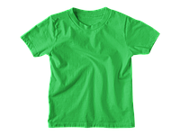 Детская футболка однотонная зеленая (турецкий трикотаж), 1-16 лет