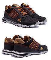 Чоловічі літні кросівки сітка Adidas (Адідас) Tech Flex Brown, чоловічі текстильні кеди. Чоловіче взуття
