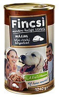 Вологий корм для дорослих собак Fincsi з печінкою - 1.24 кг