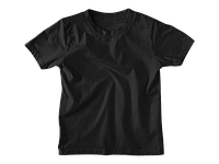 Детская футболка однотонная черная (турецкий трикотаж), 1-16 лет