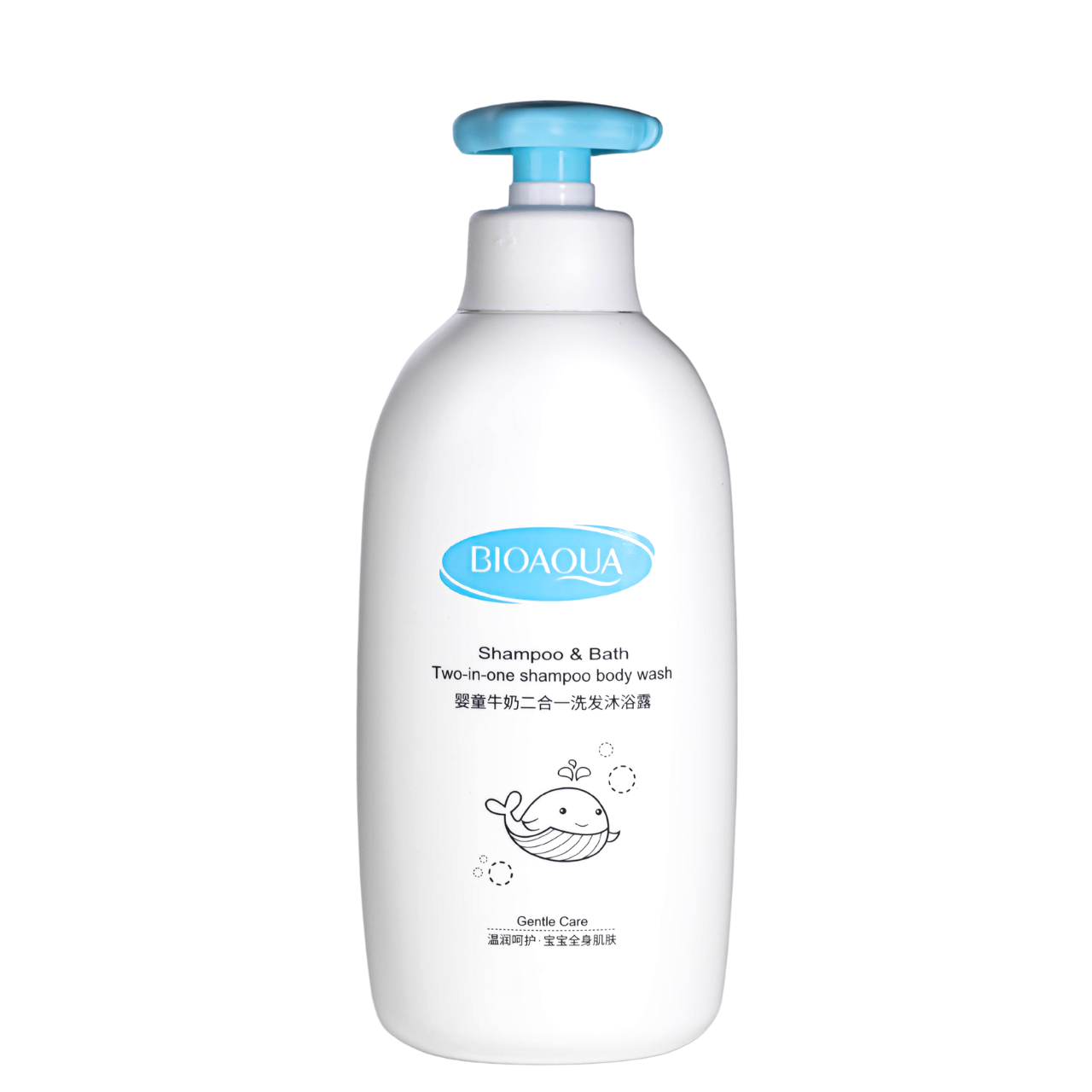 Шампунь для дітей 2 в 1 молочко для вани та гель для душуShampoo&Bath Bioaqua 500 мл, фото 1