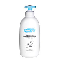 Шампунь для дітей 2 в 1 молочко для вани та гель для душуShampoo&Bath Bioaqua 500 мл