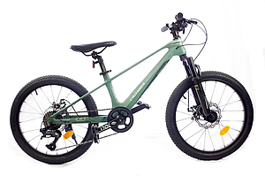 Дитячий велосипед магнієвий Crosser 20" рама 10 MTB (7S) LTWOO Зелений