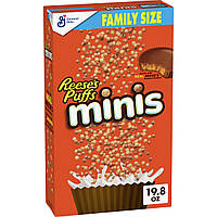 Сухой завтрак Reese's Puffs Minis Breakfast Cereal Chocolate Peanut Butter Cereal Family Size 560 g