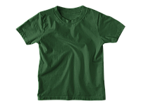Дитяча футболка однотонна зелена (бутилка) (турецький трикотаж), 1-16 лет