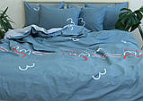 Сатин Сімейний комплект постільної білизни, бавовна ТМ TAG з компаньйоном S417, фото 2