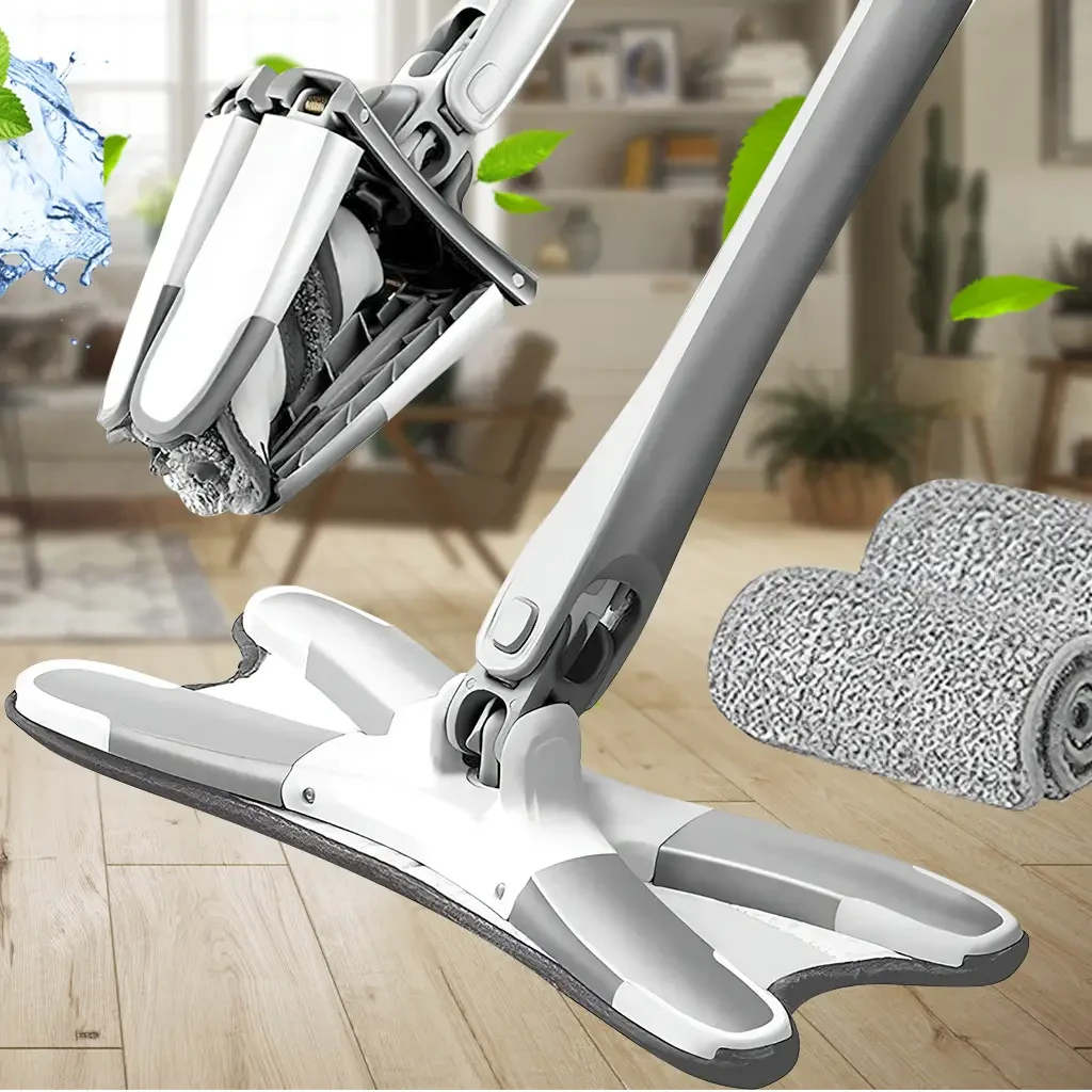 Універсальна швабра з відтискачем, Швабра з самовіджимом Aurora Twist Mop 360 градусів БЕЗ ПАКОВКИ!!!