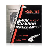 Диск пиляльний 200х16 мм 48 зубів по дереву для CS5020TB Sturm 9020-200-16-48T