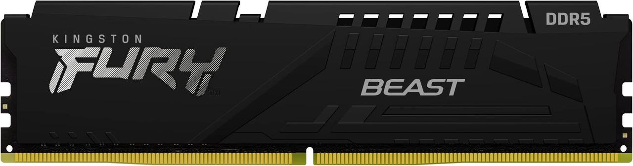 Kingston Пам'ять ПК DDR5 32GB 5600 FURY Beast Black, фото 1