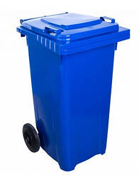 Сміттєвий бак на колесах "Євро" 120л, пластик, Україна