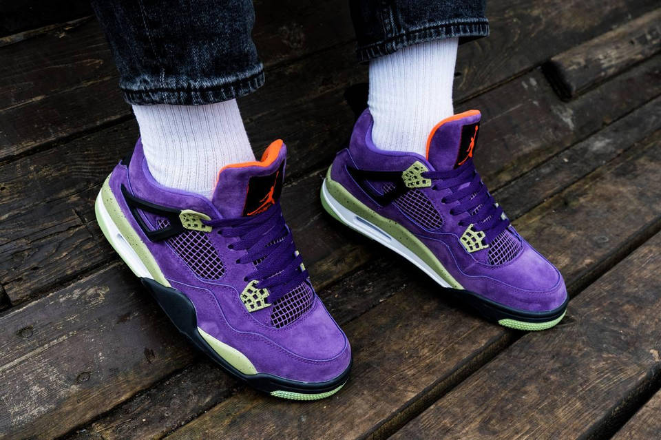 Мужские / женские кроссовки Nike Air Jordan 4 Retro Canyon Purple