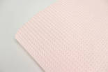 Відріз вафельної тканини колір світло-пудровий 80*100 см, фото 6