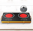 Інфрачервона плита RAF R.8088 2 конфорки 4800 Вт/Електрична плита/Етроплита на кухню, фото 5