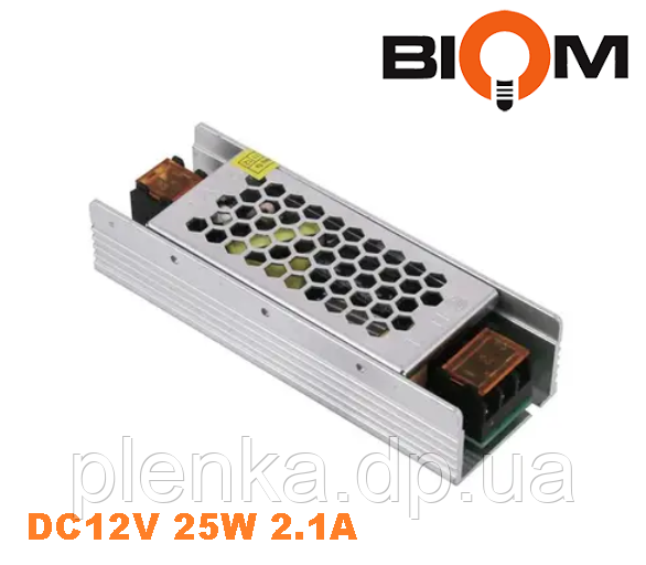 Блок живлення DC12V 25 W 2.1 А BPU-25 BIOM Professional