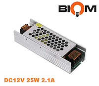 Блок питания DC12V 25W 2.1А BPU-25 BIOM Professional