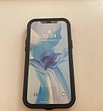 Чохол корпус для iPhone 12 Pro Max 360 Скло/Пластик Водонепроникний IP 67 Прозорий/Чорний, фото 6