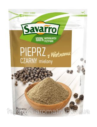 Перець чорний мелений Savarro 80 г Польща