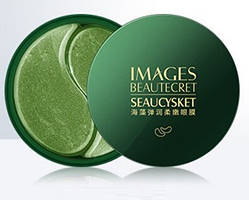 Гідрогелеві патчі з екстрактом водоростей 60 шт. зелені патчі Eye Mask Images Beautecret Seaucysket, 60 шт.