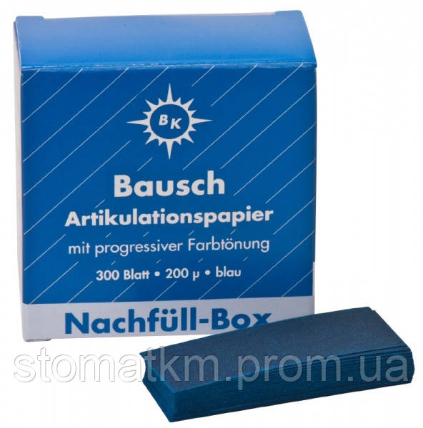 Папір артикуляційний Бауш (Bausch) BK-01/02 (200мкм)