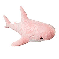 Игрушка подушка антистресс , Игрушечная акула блохэй Розовая 140 см , Мягкие игрушки икеа