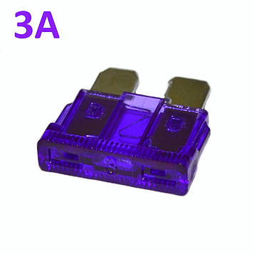 Запобіжник авто П-подібн. 3А 32В 19мм станд.