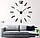 3D Настінний годинник zx127 Black 35 СМ діаметр DIY CLOCK (палочки), фото 2