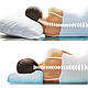 Ортопедична подушка Aurafix (Аурафікс) 864 для сну середня (60х40х10/8 см), фото 3