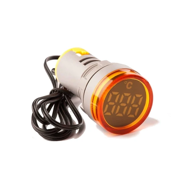 Світлодіодний індикатор температури AD22-DТM жовтий