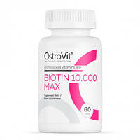 Биотин OstroVit Biotin 10000 Max 60 таблеток