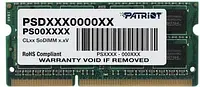 Оперативна пам'ять SO-DIMM 4GB/1600 DDR3 1.35В Patriot Signature Line (PSD34G1600L2S)
