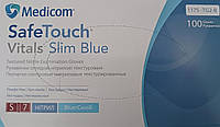 Рукавички для рук одноразові нітрилові Medicom Vitals паковання розмір S 100 шт.