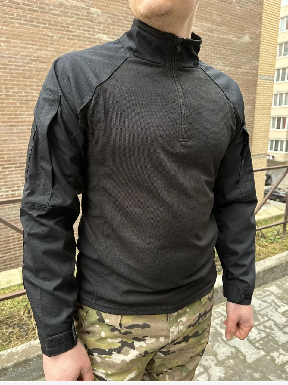 Тактична сорочка чорна бойова сорочка