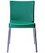 Пластиковий зелений стілець штабельований на металевому каркасі Корсика алюм пластик для кафе, барів TM AMF, фото 3
