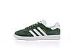 Кросівки чоловічі Adidas Gazelle Olive Green взуття Адідас Газель зелені хакі оліва замшеві, фото 5