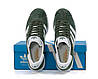 Кросівки чоловічі Adidas Gazelle Olive Green взуття Адідас Газель зелені хакі оліва замшеві, фото 6