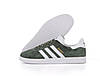 Кросівки чоловічі Adidas Gazelle Olive Green взуття Адідас Газель зелені хакі оліва замшеві, фото 7