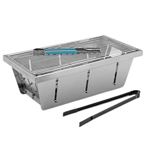 Складний гриль-барбекю Naturehike Wild valley Glamping M 42.5х22х15 см NH20CJ006 steel