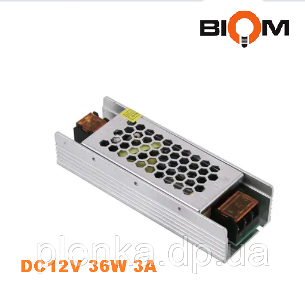 Блок живлення DC12V 36 W 3 А BPU-36 BIOM Professional