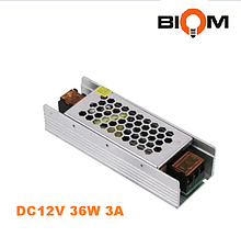 Блок живлення DC12V 36 W 3 А BPU-36 BIOM Professional