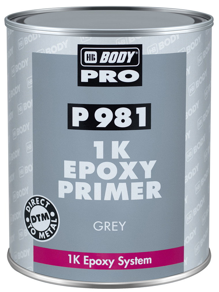 Епоксидний грунт однокомпонентний HB BODY P981 1K Epoxy, 1 л Сірий